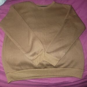 SHEIN Chocolate Brown Polyester Top